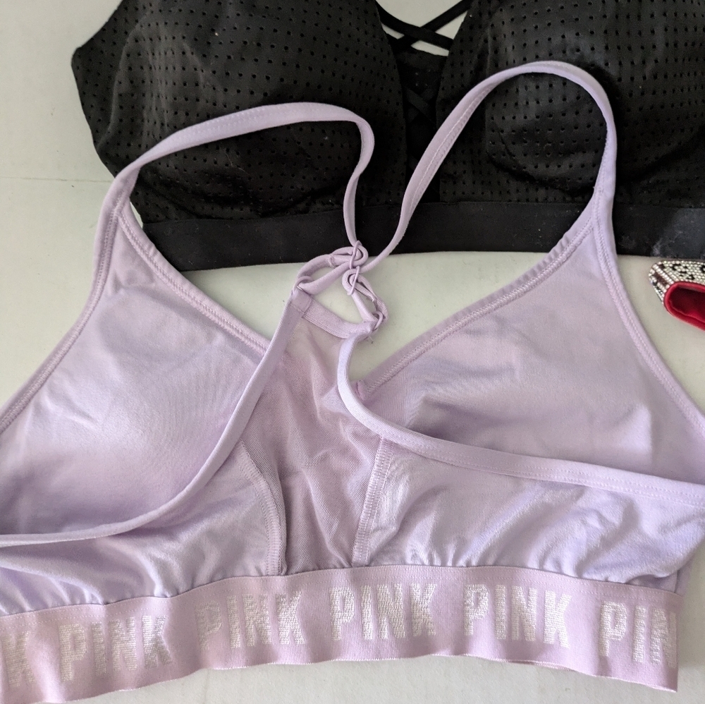 Victoria's Secret Black Bra And Purple Bra. Red Panties. - Picture 4 of 9